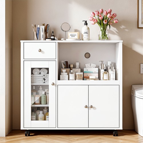 Sideboard with microwave - sideboard,