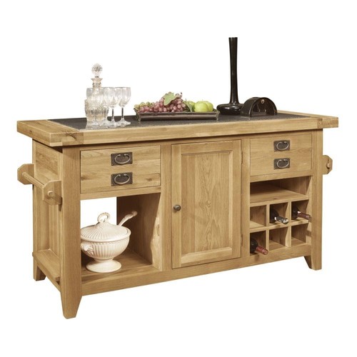Solid oak large - oak, granite