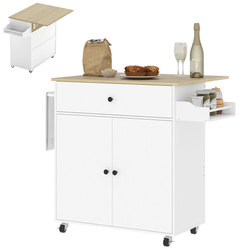 Homcom kitchen island with - homcom,