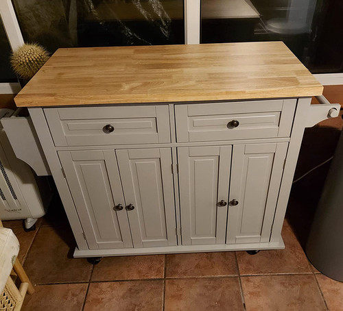 Kitchen island unit butchers - kitchen,
