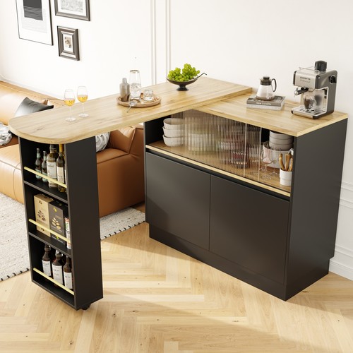 Extendable kitchen island - kitchen,
