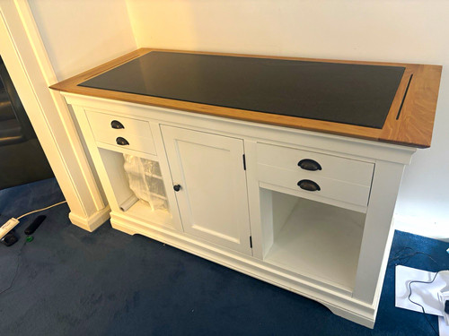 Kitchen island white - island, wood
