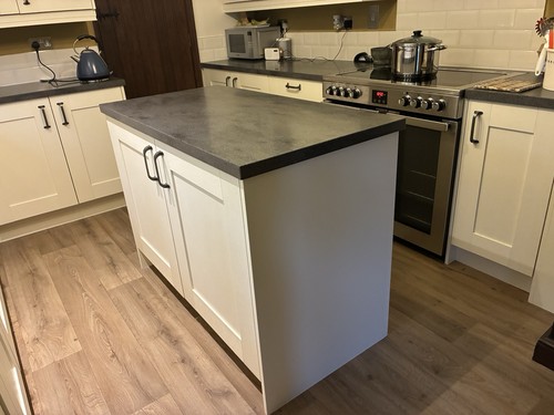 Freestanding kitchen island - kitchen,